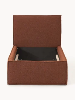 Cama individual tapizada en tejido bouclé Dream