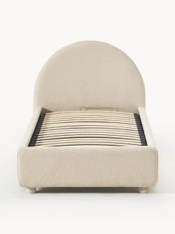 Cama individualde borreguillo Ebba, con espacio de almacenamiento