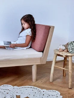 Cama infantil artesanal de madera de roble Eli, 90 x 160 cm