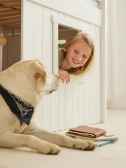 Cama infantil con casita en el árbol Front, 90 x 200 cm