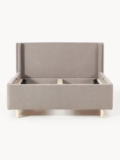 Cama tapizada con espacio de almacenamiento Arche