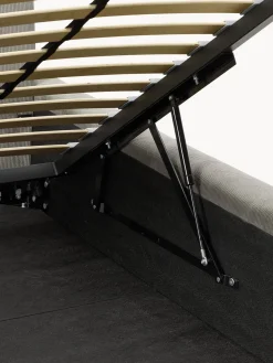 Cama tapizada con espacio de almacenamiento Melva