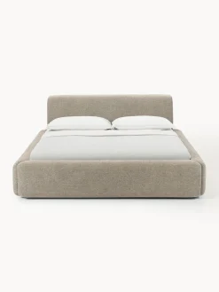 Cama tapizada con espacio de almacenamiento Melva