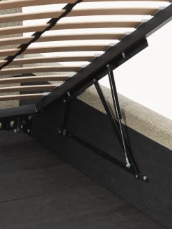 Cama tapizada con espacio de almacenamiento Melva