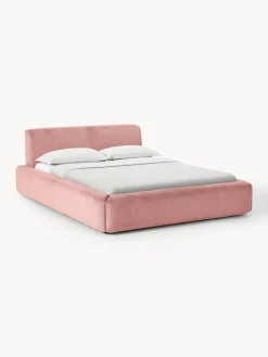 Cama tapizada con espacio de almacenamiento Melva