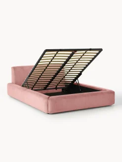 Cama tapizada con espacio de almacenamiento Melva