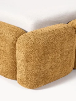 Cama tapizada de borreguillo bouclé Tayla