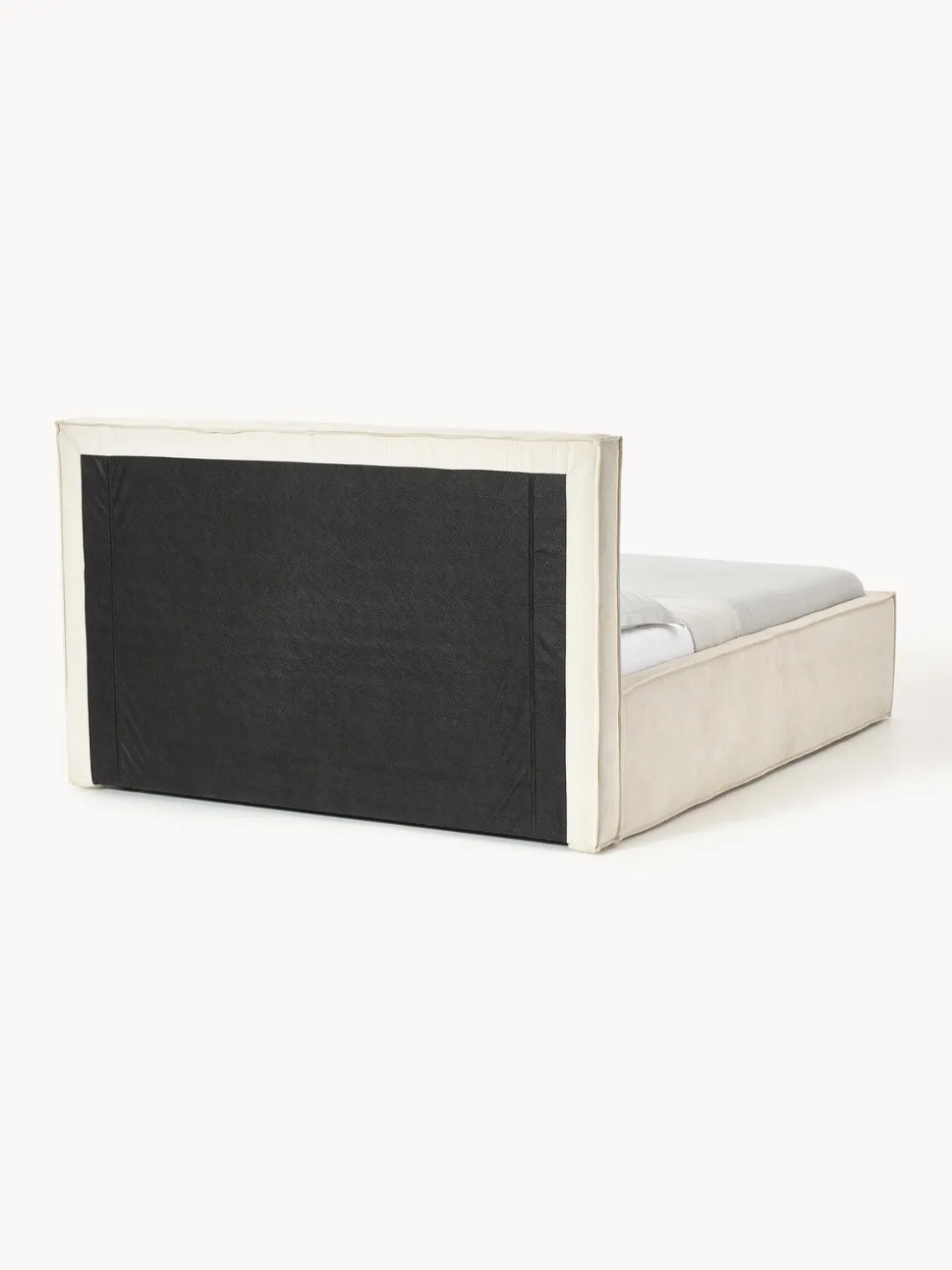 Cama tapizada de pana con espacio de almacenaje Dream