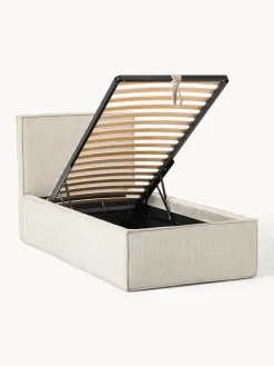 Cama tapizada de pana con espacio de almacenamiento Dream