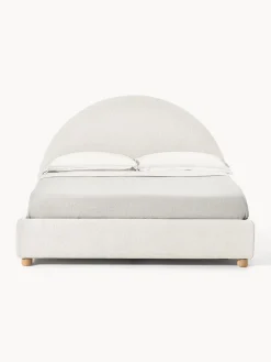 Cama tapizada Ebba, con espacio de almacenamiento