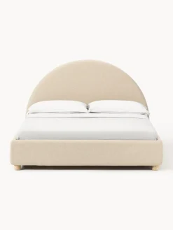 Cama tapizada Ebba, con espacio de almacenamiento