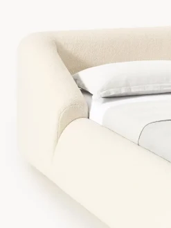 Cama tapizada en borreguillo Sofia