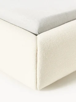 Cama tapizada en borreguillo Sofia