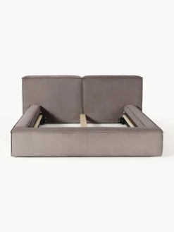 Cama tapizada en pana Lennon