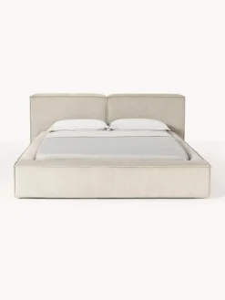 Cama tapizada en pana Lennon