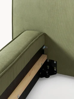 Cama tapizada en pana Lennon