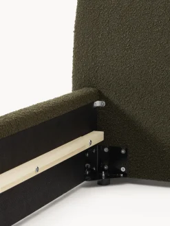 Cama tapizada en tejido bouclé Cloud