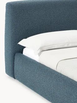 Cama tapizada en tejido bouclé Cloud