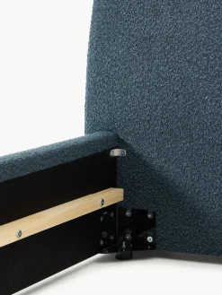 Cama tapizada en tejido bouclé Cloud