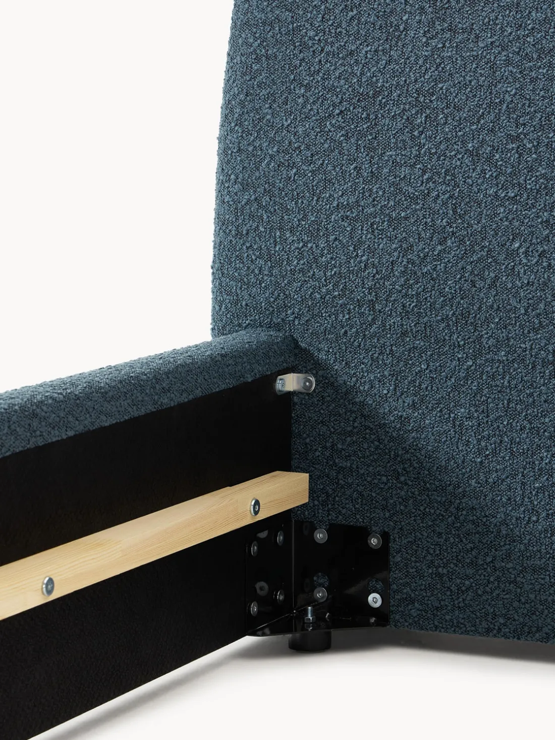 Cama tapizada en tejido bouclé Cloud