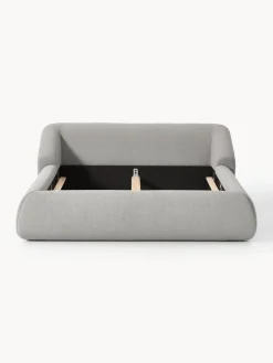 Cama tapizada en tejido bouclé Sofia