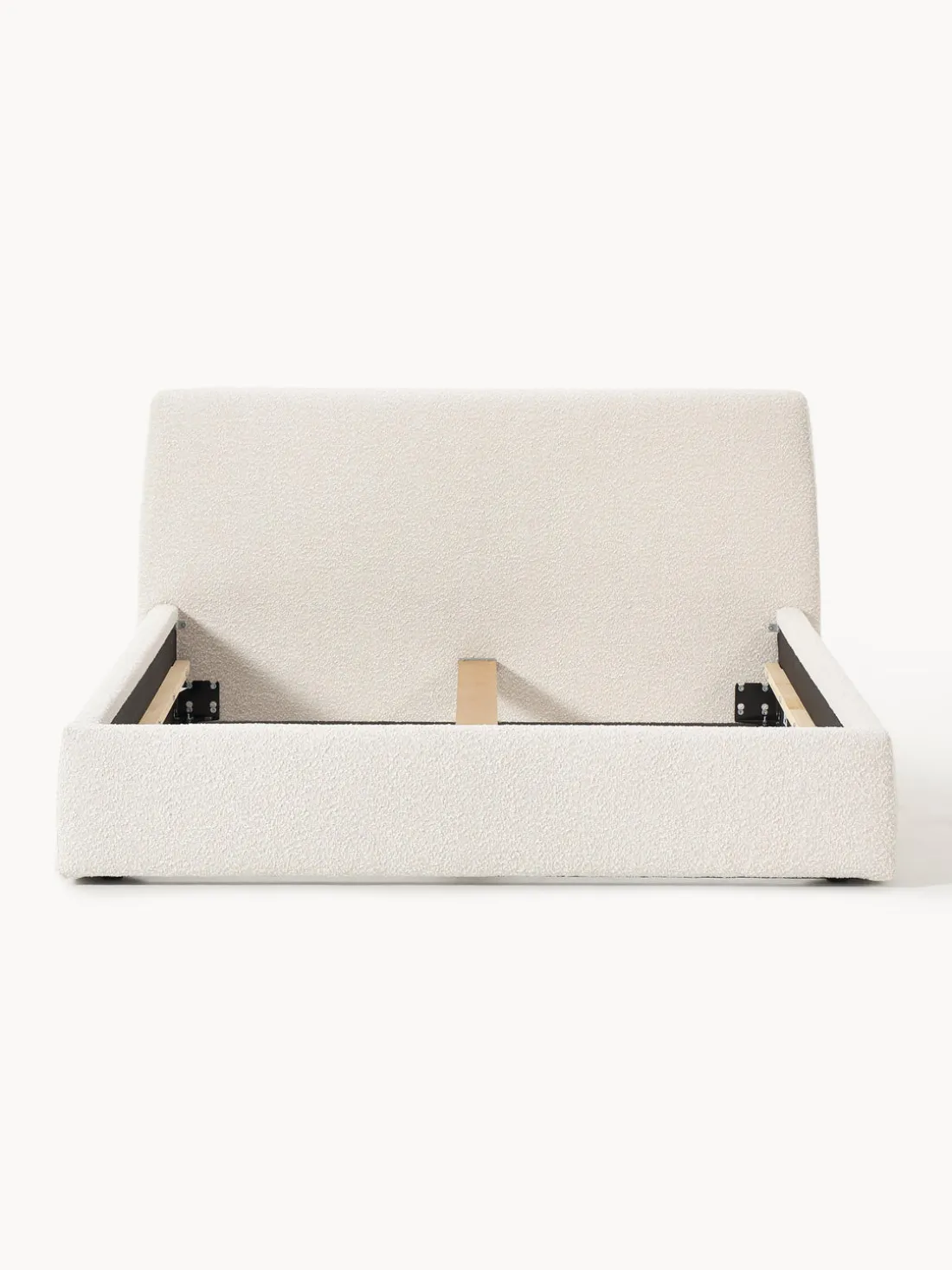 Cama tapizada en tejido bouclé Cloud