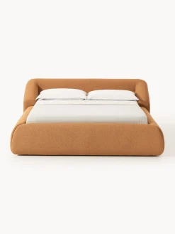 Cama tapizada en tejido bouclé Sofia