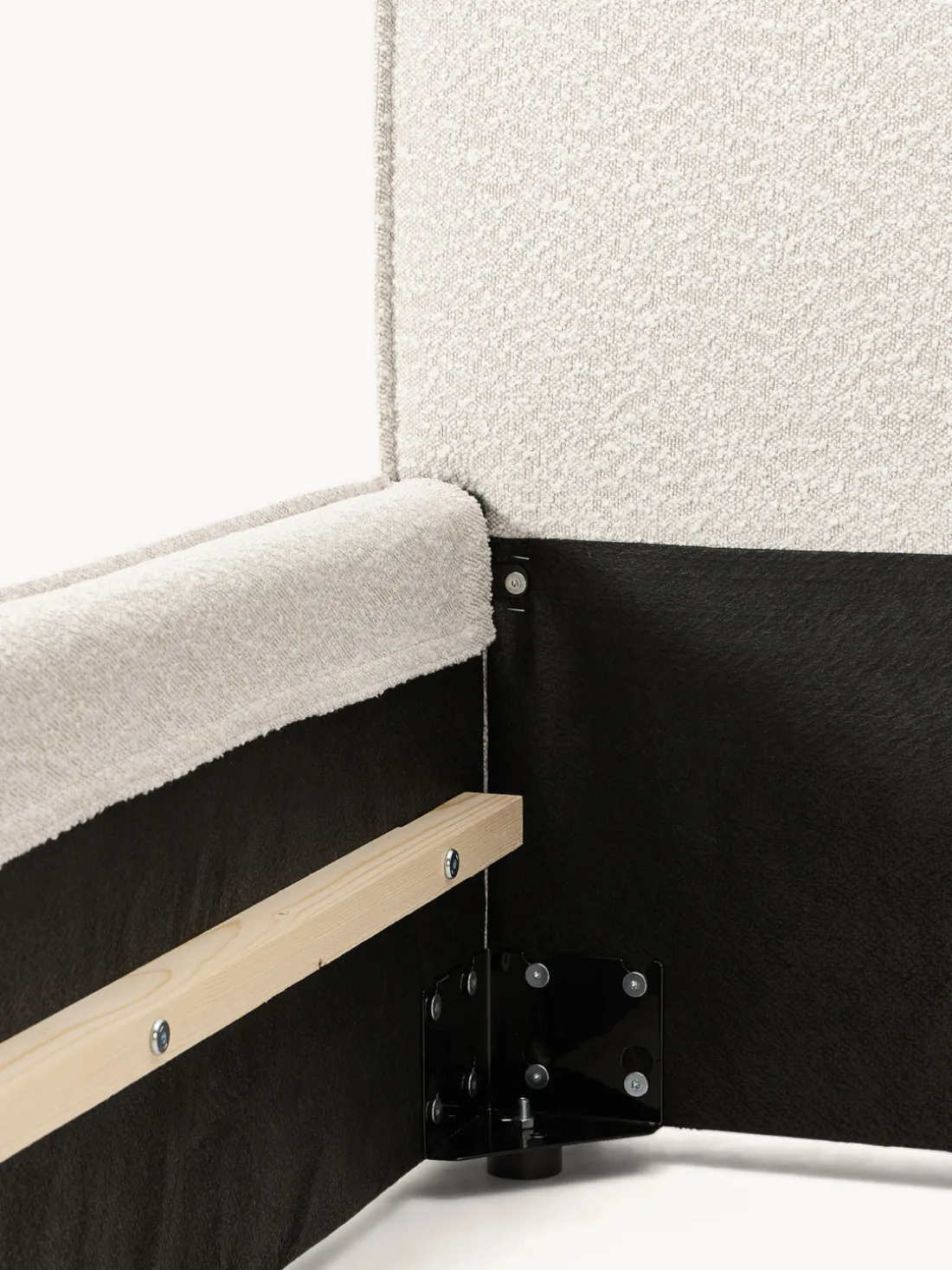 Cama tapizada en tejido bouclé Dream