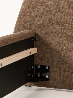 Cama tapizada en tejido bouclé Gary