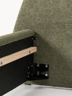 Cama tapizada en tejido bouclé Gary