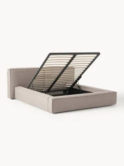 Cama tapizada Lennon, con espacio de almacenamiento