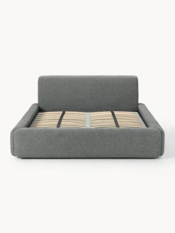 Cama tapizada Melva, con espacio de almacenamiento