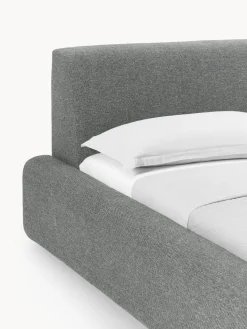 Cama tapizada Melva, con espacio de almacenamiento