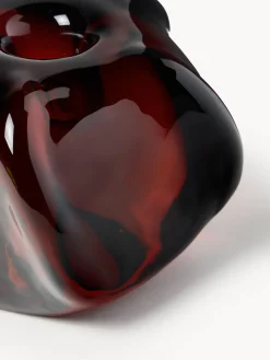 Candelabro artesanal de vidrio Solon