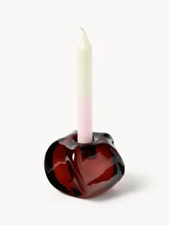 Candelabro artesanal de vidrio Solon