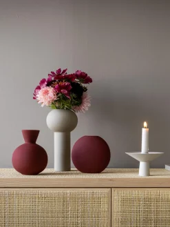 Candelabro de acero inoxidable mate Uma