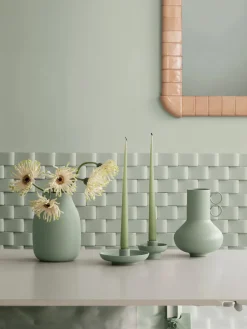 Candelabro de cerámica Vela