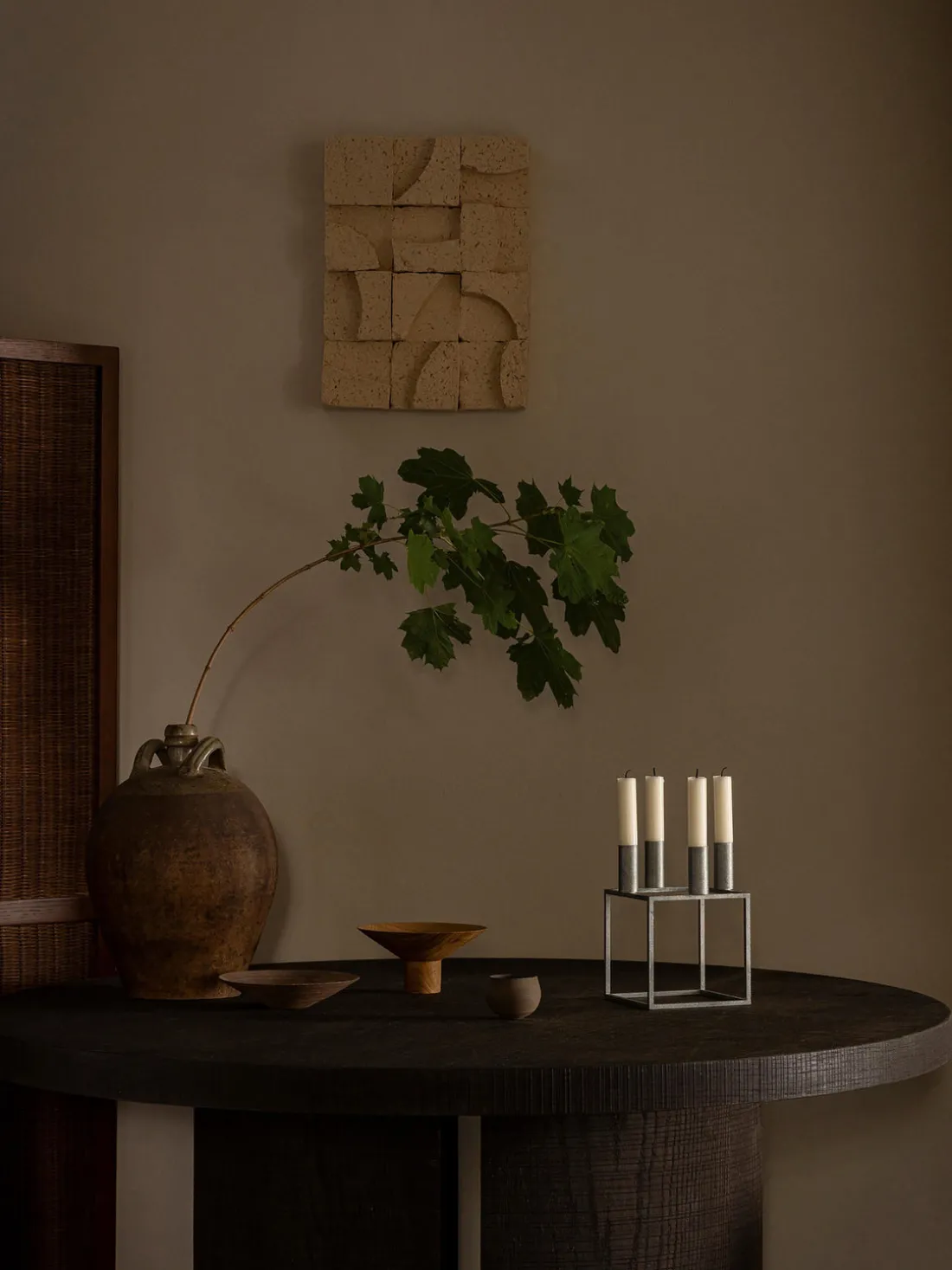 Candelabro de metal Kubus