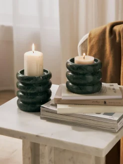 Candelabros de mármol Orta, 2 uds.