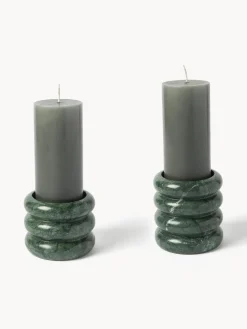 Candelabros de mármol Orta, 2 uds.