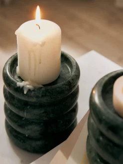 Candelabros de mármol Orta, 2 uds.