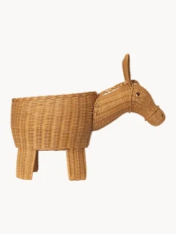 Cesta artesanal de ratán Donkey