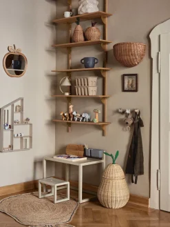 Cesta artesanal de ratán Pear