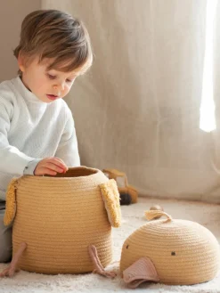 Cesta de almacenamiento artesanal con tapa Charlie the Chicken