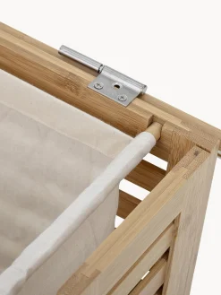 Cesta de lavandería de bambú con bolsa de tela Aden