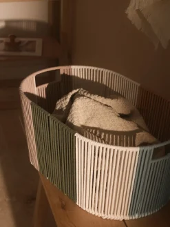 Cesta de ropa artesanal de cuerda Gabe
