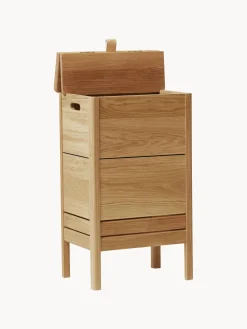 Cesta de ropa de madera de roble A Line