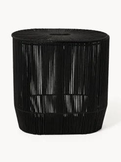 Cesta de ropa doble artesanal de cuerda Gabe