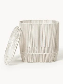 Cesta de ropa doble artesanal de cuerda Gabe