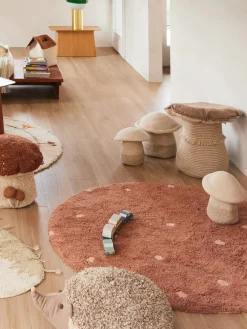 Cesta infantil con cojín Mushroom, 2 uds.